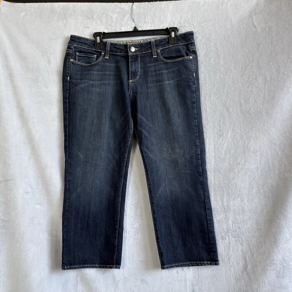 Paige Canyon Crop Blue Jeans Low Rise Capri Pedal Pushers Women size 31, USA